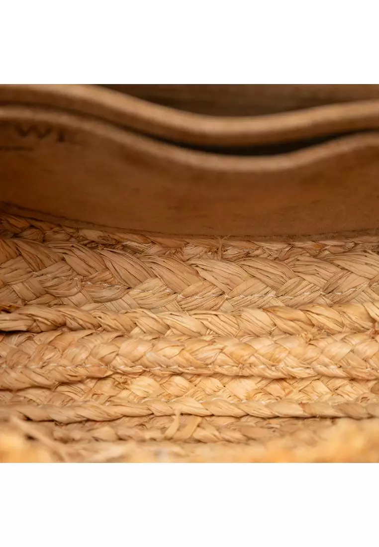 Pre-Loved Loewe Mini Raffia Gate Crossbody