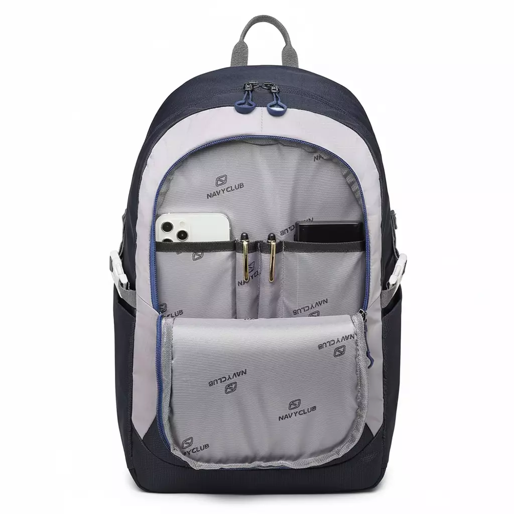 Navy Club Tas Ransel Kasual FCIE - Tas Ransel Pria Tas Ransel Wanita Tas Punggung - Backpack Up to 14 inch - Tas Laptop Daypack