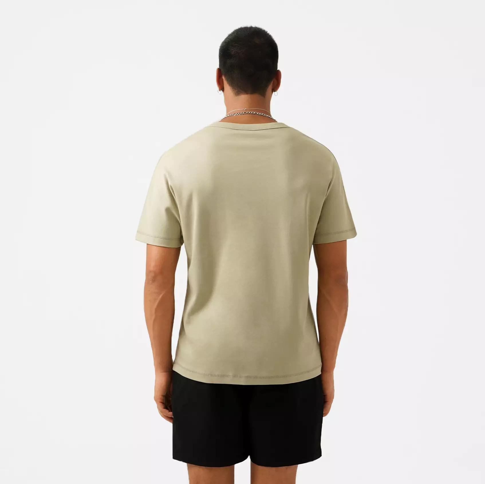 CELCIUS Kaos Lengan Pendek Reguler Fit LIN001095C Abbey Stone