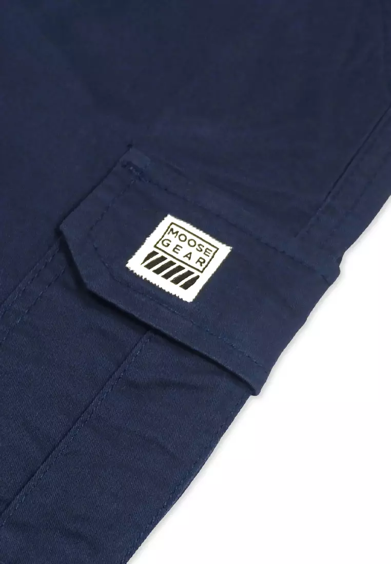 Boys Twill Cargo Jogger Pants