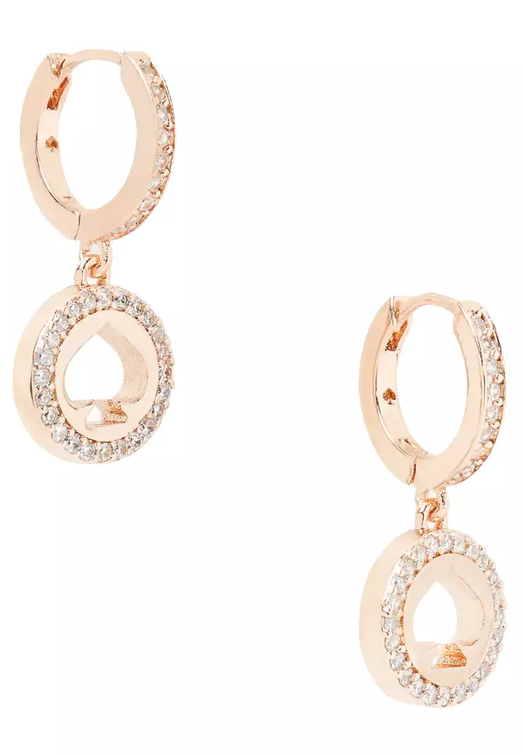 Kate Spade Jewelry | Kate Spade Yours Truly Pave Heart Studs Earrings | Color: Gold | Size: Os | Aishahshakir's Closet