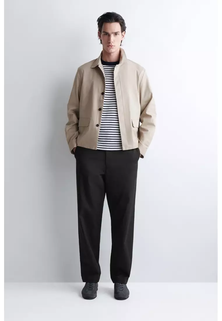 INTERLOCK COTTON CREW-NECK T-SHIRT