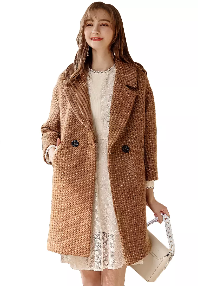 Girls long hot sale coat design