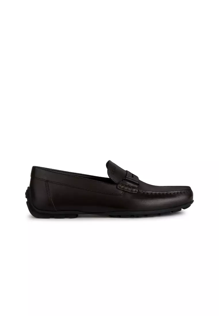 Buy Geox GEOX Men Moner 2fit Leather Loafers - Coffee U354YA-00043 ...