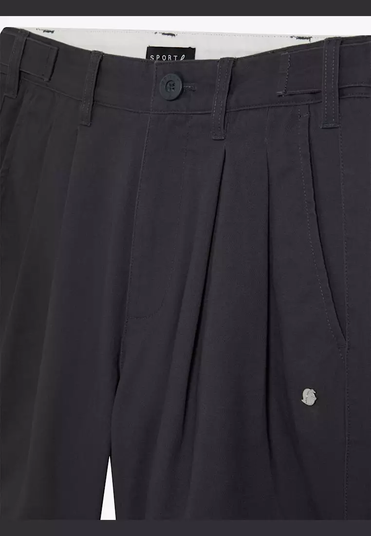 Men's Grey Cotton Chino Shorts