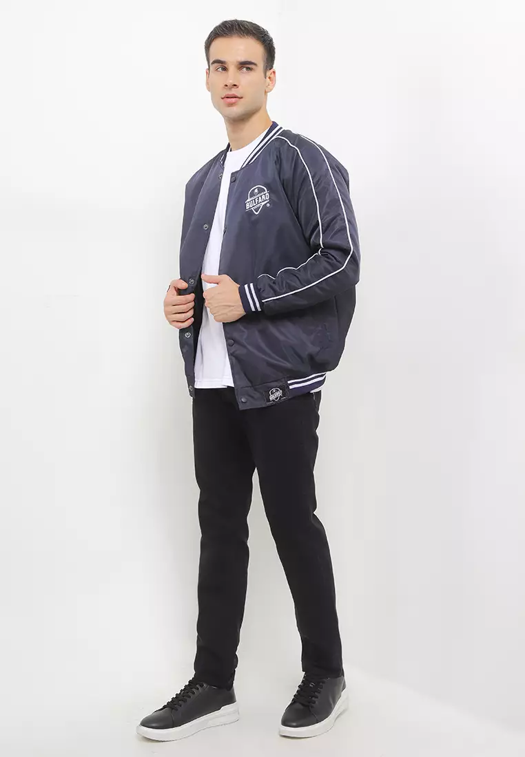 BULFARO Jaket Bomber Varsity Salvatore - Navy Blue