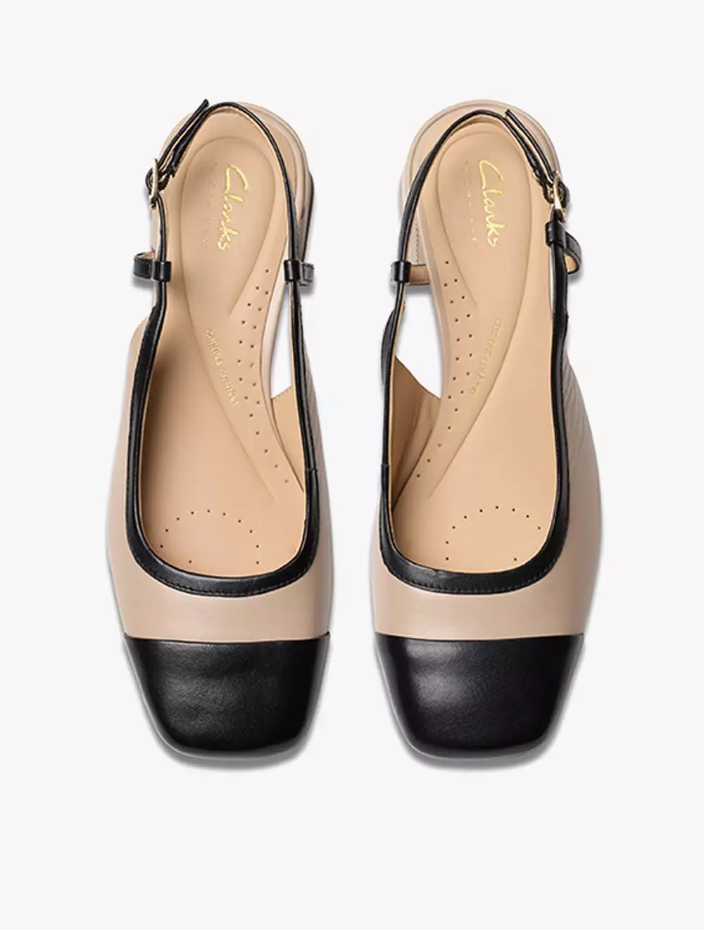 Clarks Nyta45 Sling Sand Combi Lea