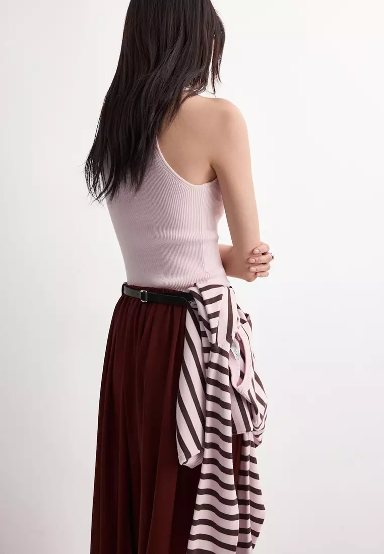 Fitted Fine-Knit Top
