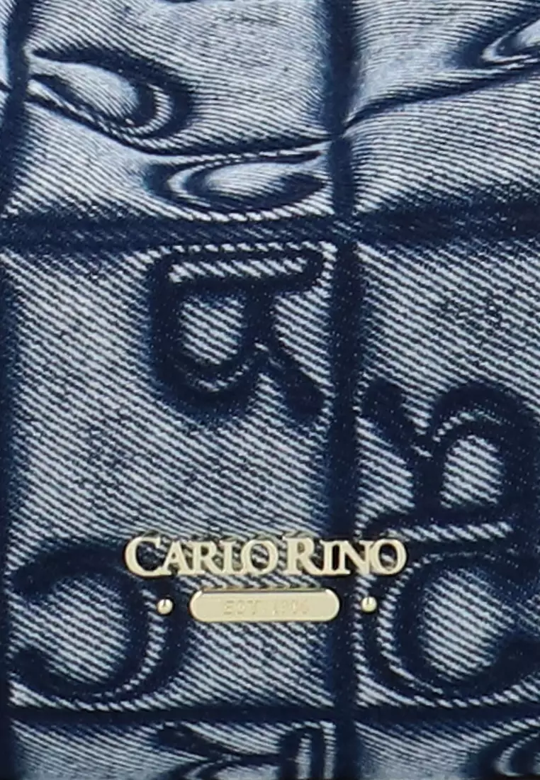 Carlo GEO Denim 2 Way Shoulder Bag II - Dark Blue