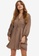 Vero Moda brown Henna Short Dress 9DE9EAA96417F8GS_1