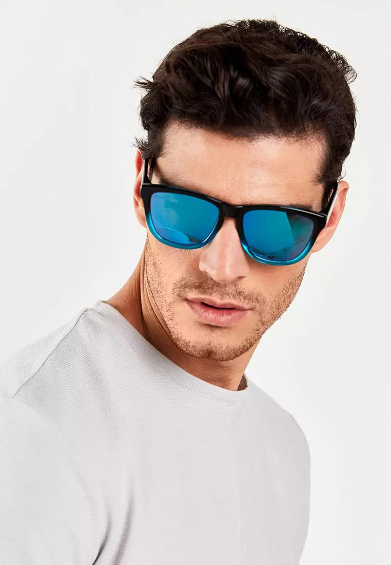 Buy Hawkers HAWKERS Fusion Clear Blue ONE Asian Fit Sunglasses for Men
