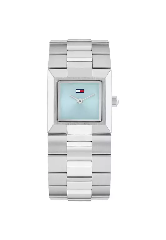 Women's Stainless Steel Bracelet and Light Blue Dial Quartz TH1782797
