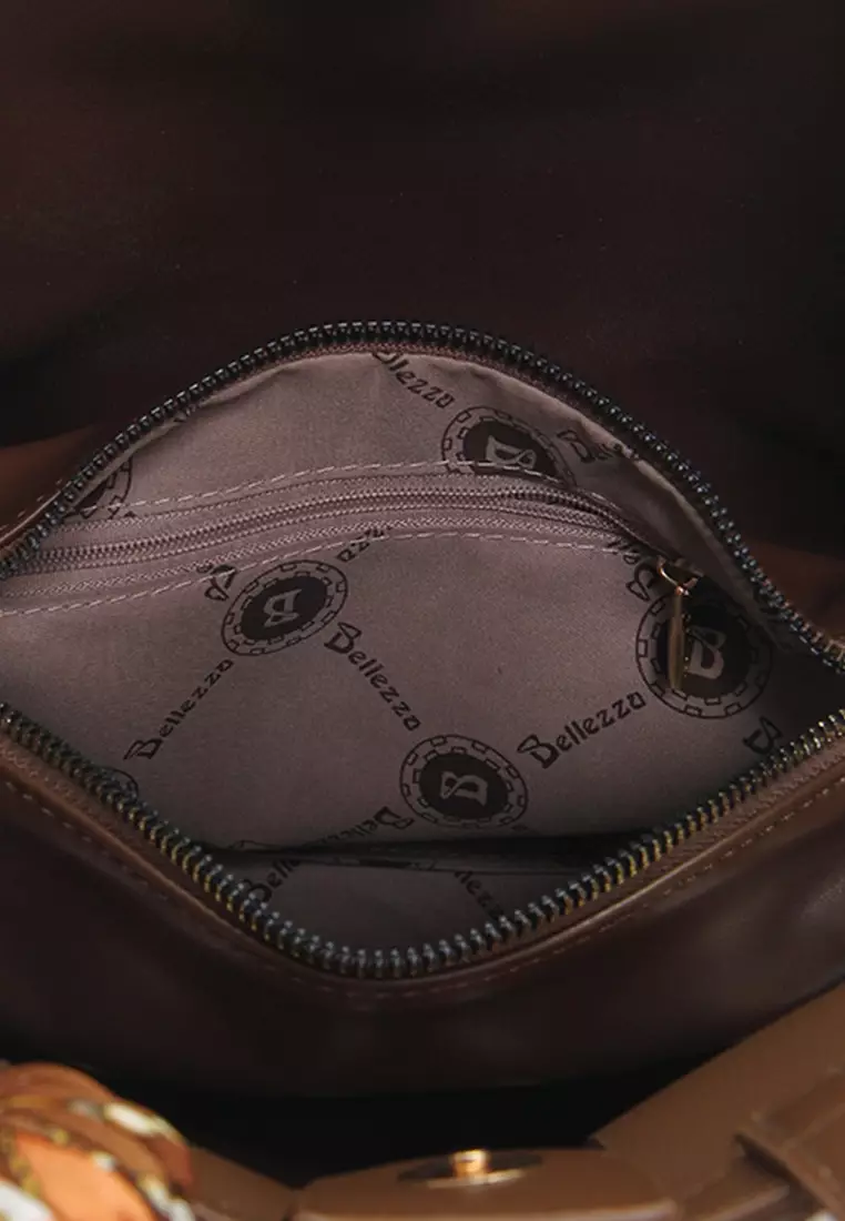 Bellezza Handbag 24216-38 Coffee
