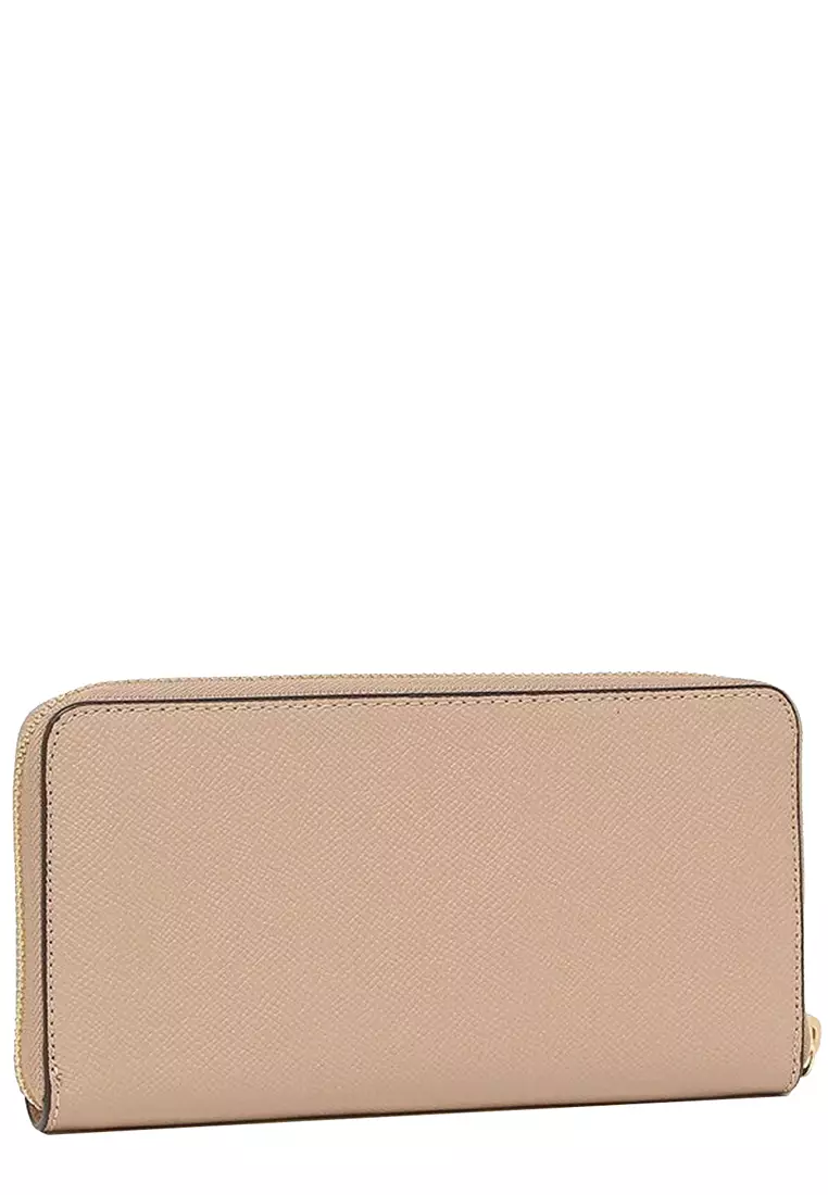 Long Zip Around Wallet in Taupe C4451