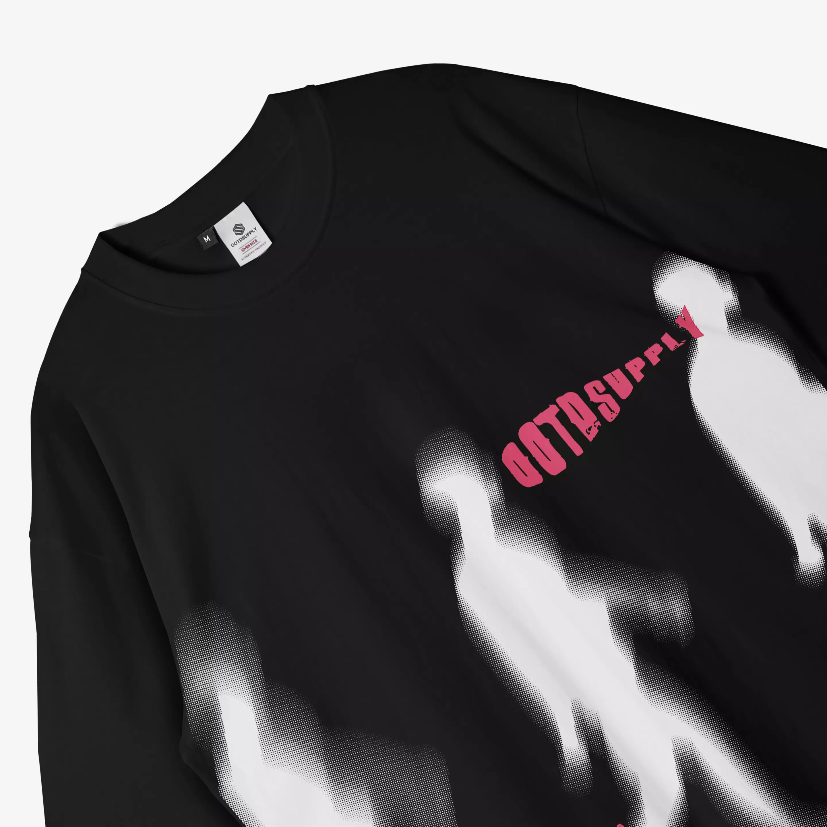 OOTDSUPPLY Oversized Tshirt Distortion Deep Colors l Kaos Oversize Pria dan Wanita OVZ167