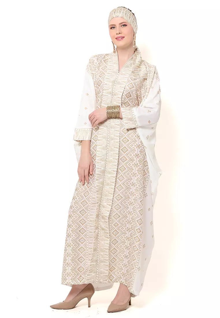 Kanzi Exclusive Long Sleeve Songket Kaftan