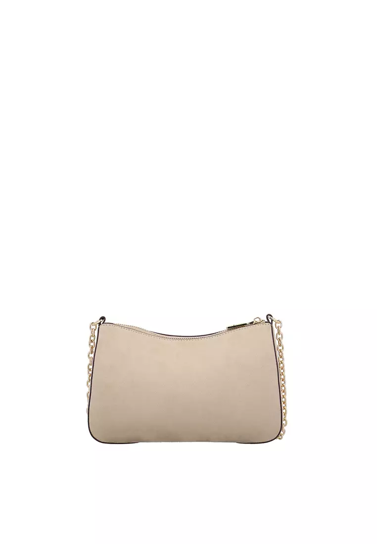 Buy Carlo Rino Aurea Velvet Shoulder Bag - Medium Beige 2026 Online ...