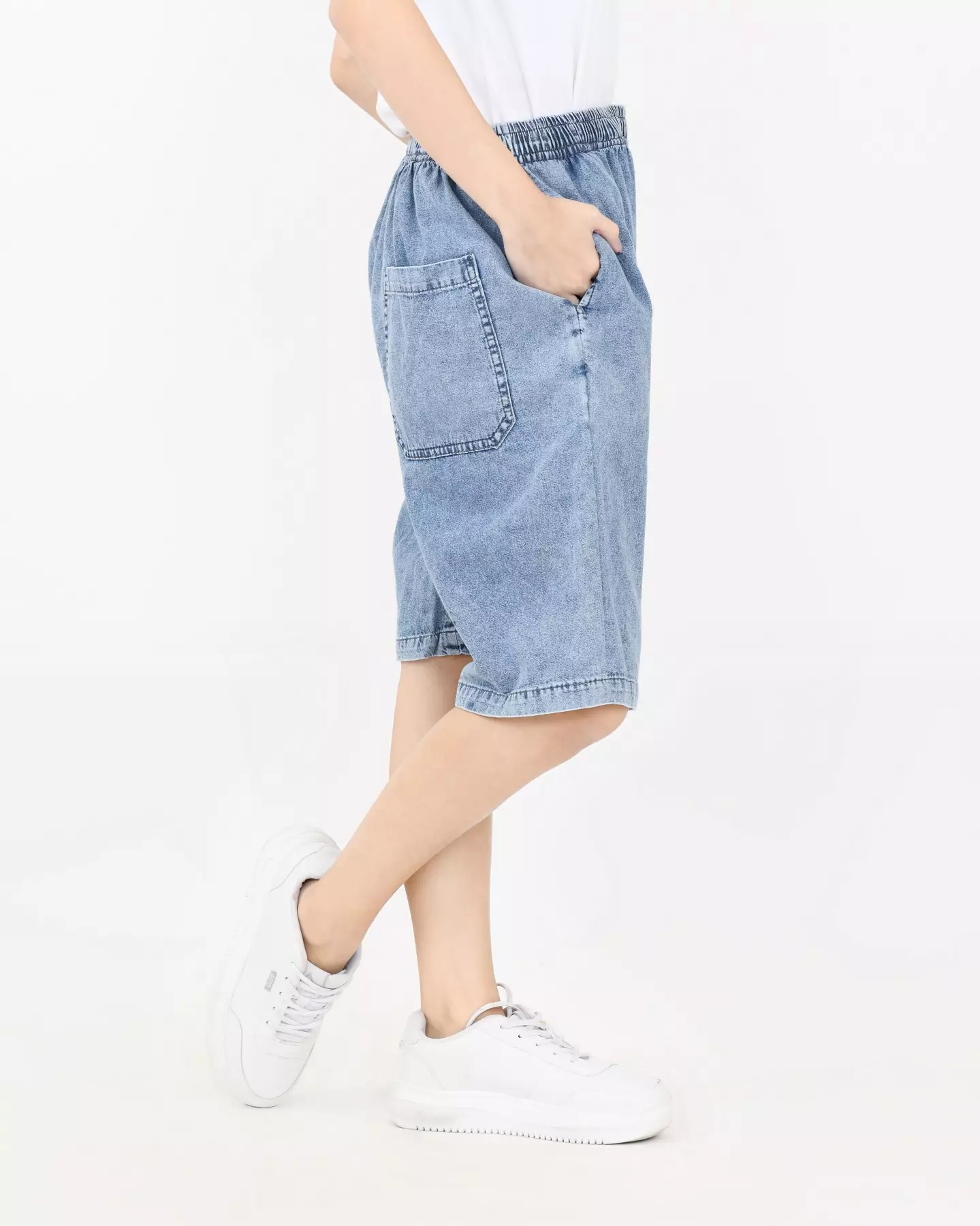 Celana Pendek Wanita - Joey Midi Denim Short Pants