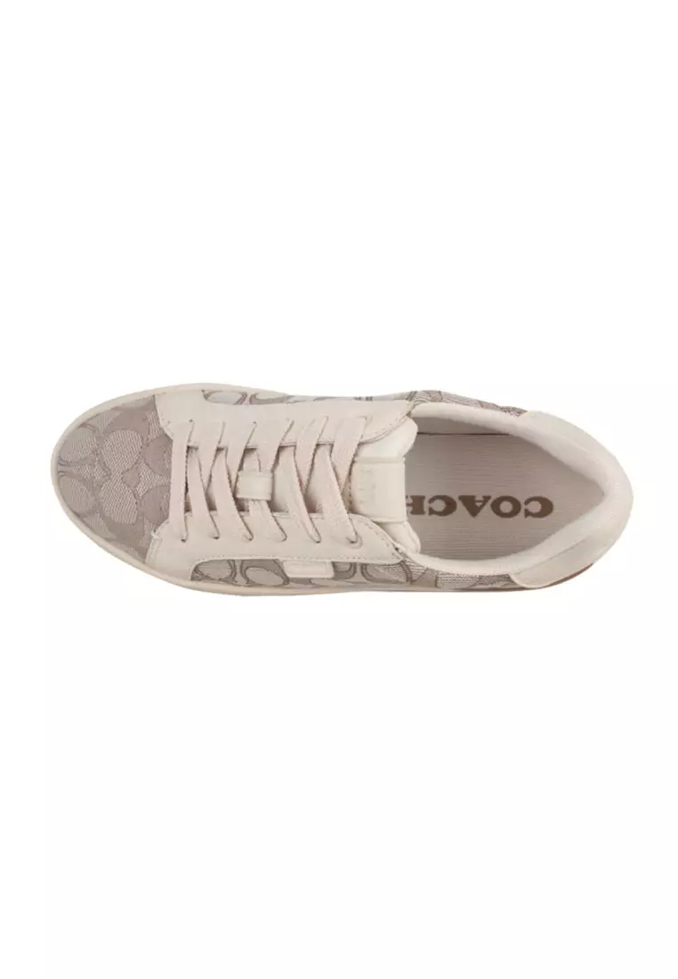 Lowline Low Top Sneaker In Stone Grey With White G5037