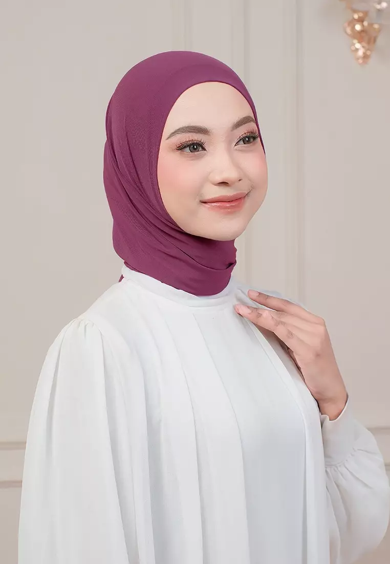 HIJAB INSTAN QIARA - BURGUNDY