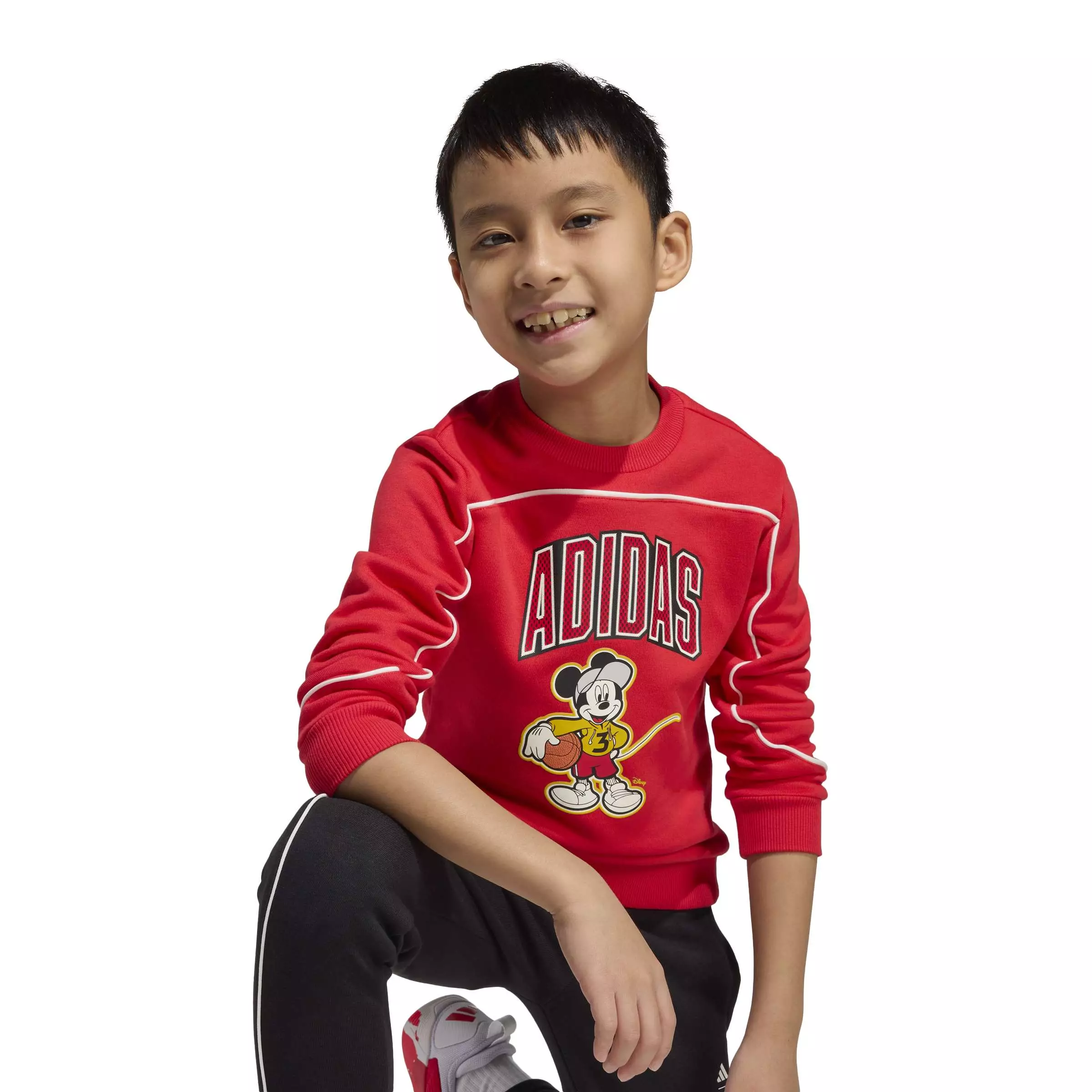 ADIDAS Disney Mickey Mouse Jogger JZ7671 - Set Jogger Anak (Merah)