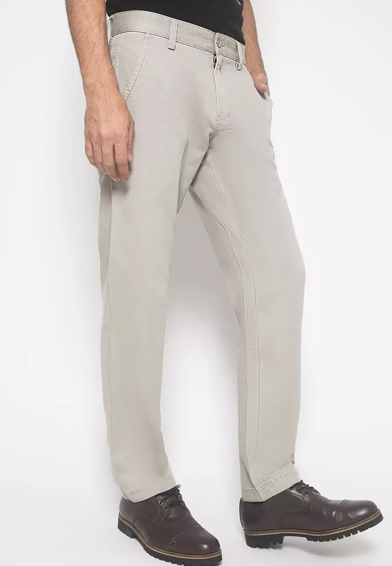 LGS - Celana Chinos Panjang Pria Warna Cream CCT.500.037.001.C