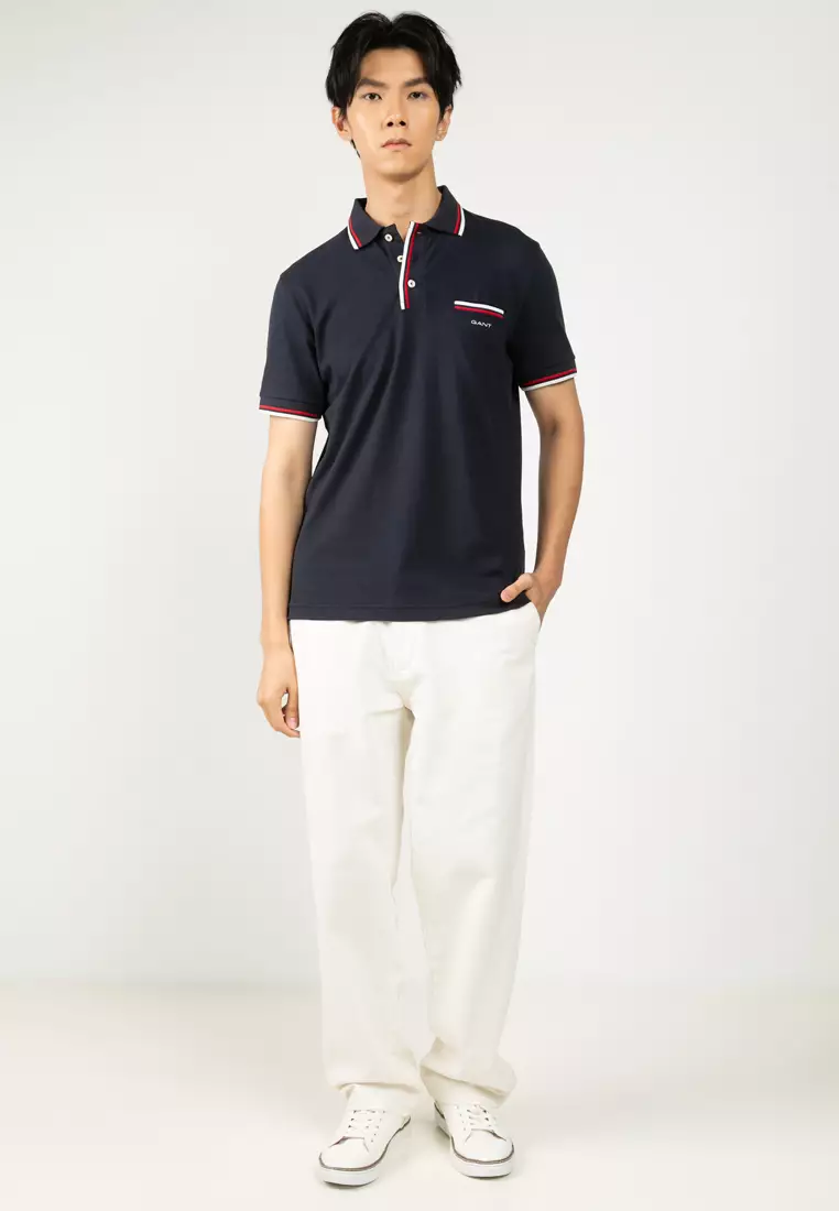 Tipped Piqué Polo Shirt