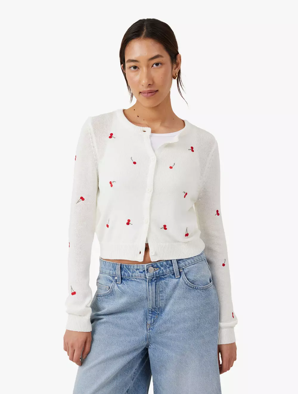 Jual Cotton On Cotton On Pakaian Wanita Super Crew Neck Fine