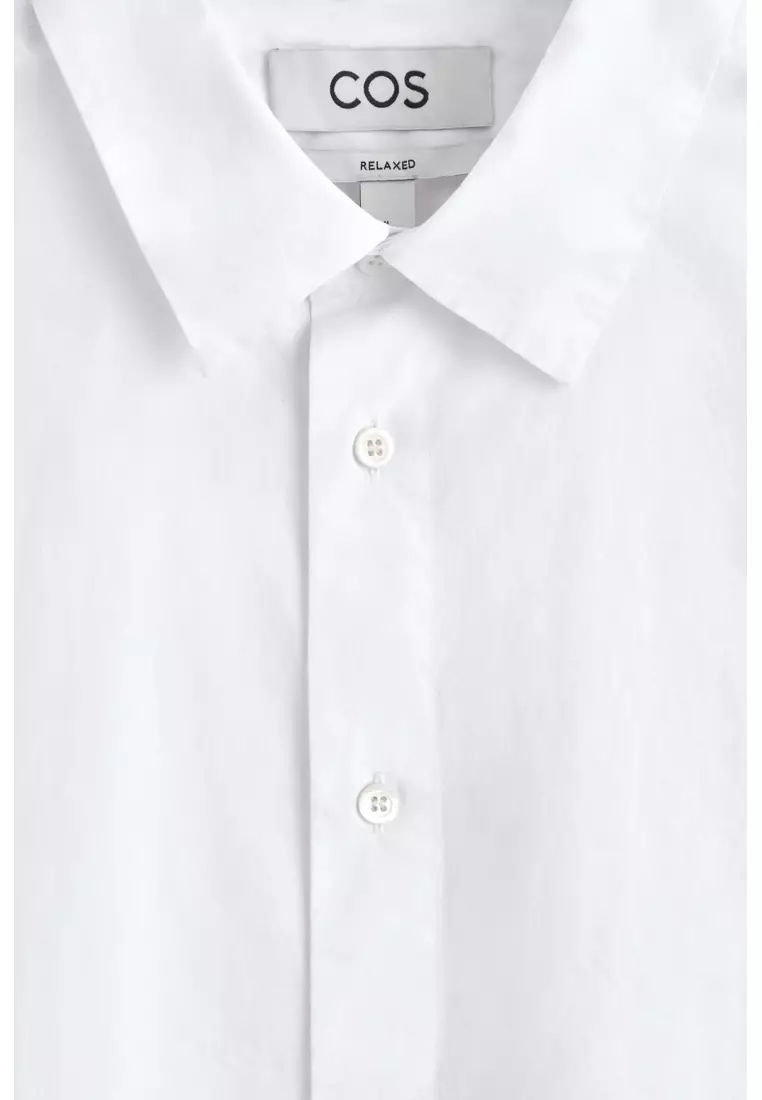 RELAXED PIMA COTTON-POPLIN SHIRT