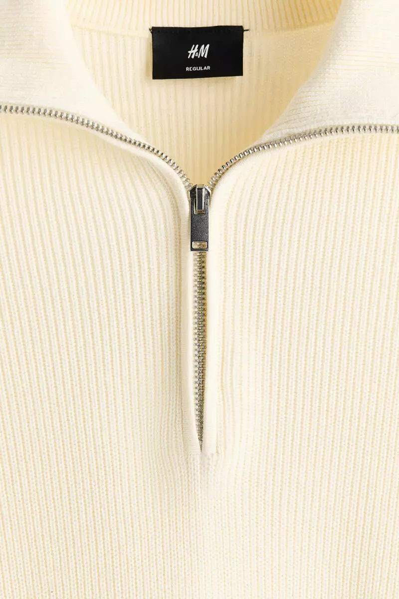 Regular Fit Zip-top jumper