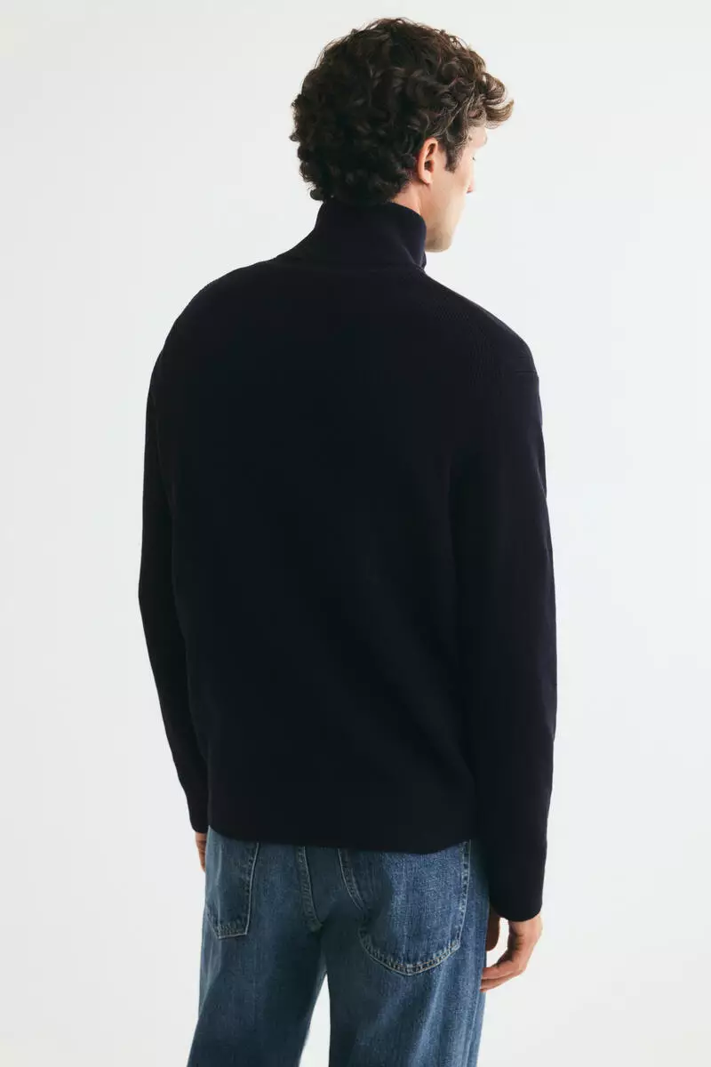 Regular Fit Zip-top jumper