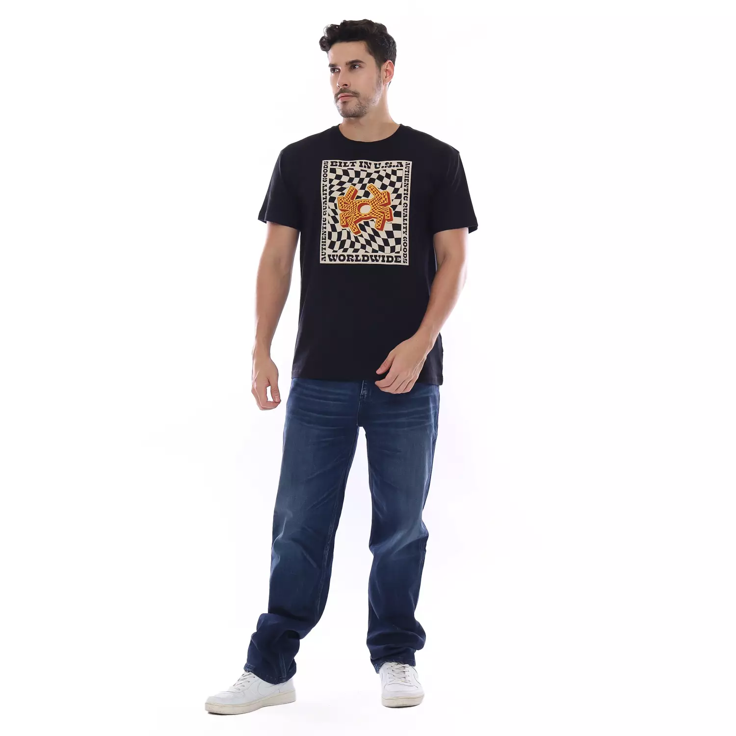 Spyderbilt Celana Panjang Denim Pria Cripto Planet Surf