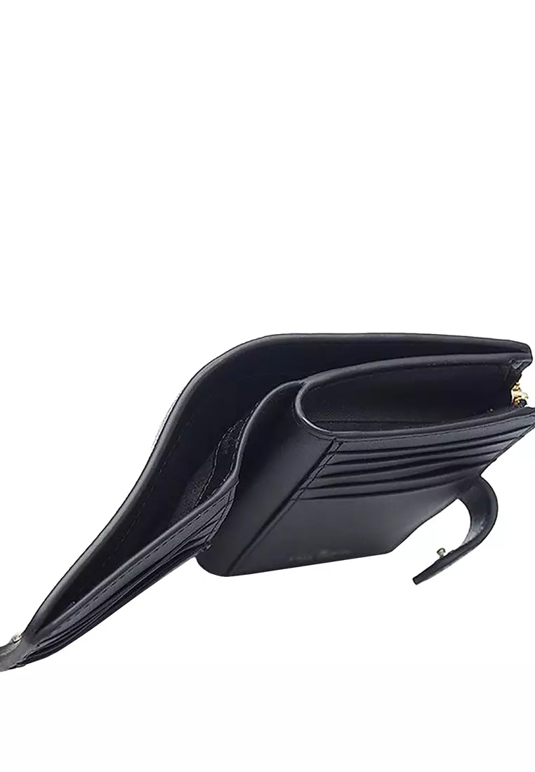 Kenzie Boxed Medium Compact Wallet in Black KK043