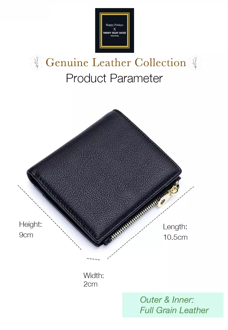 Full Grain Leather Fold Wallet JW YT-6089