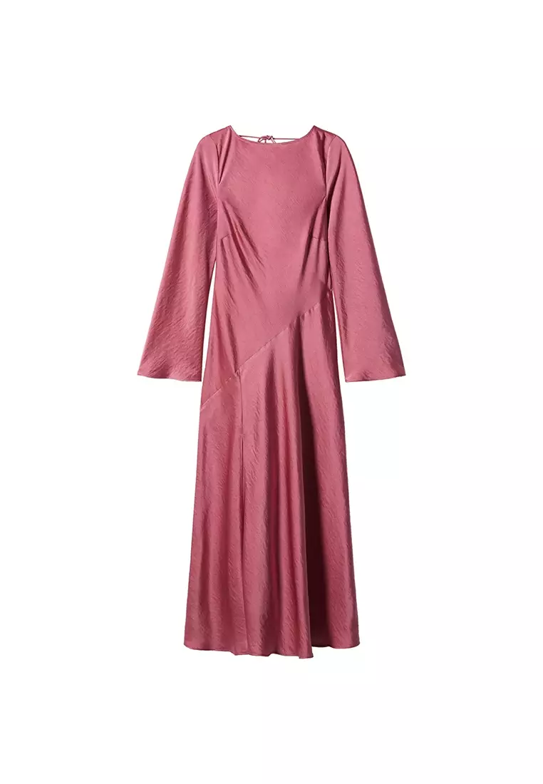 Side-Slit Satin Dress