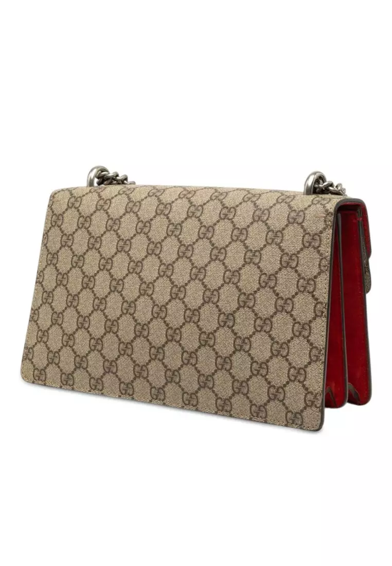 Pre-Loved Gucci Medium Gg Supreme Dionysus Shoulder Bag