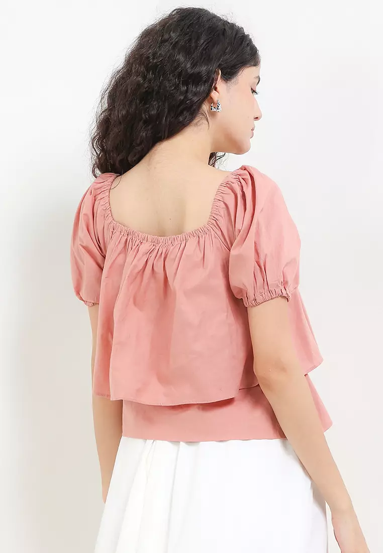 Off Shoulder Puff Sleeve Top