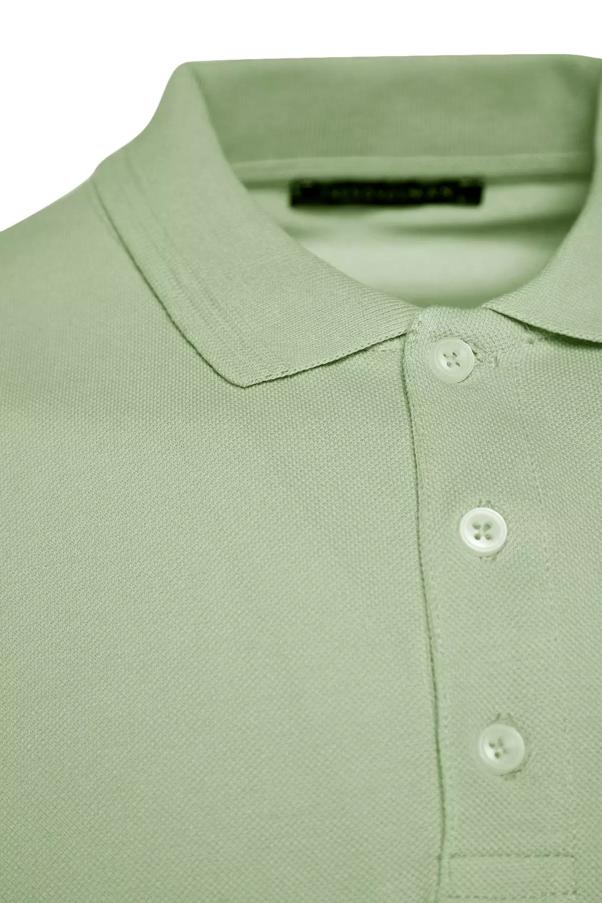 Mint Stripe Slim Fit Polo Neck T-Shirt - 100% Cotton Tmnss20Po0009