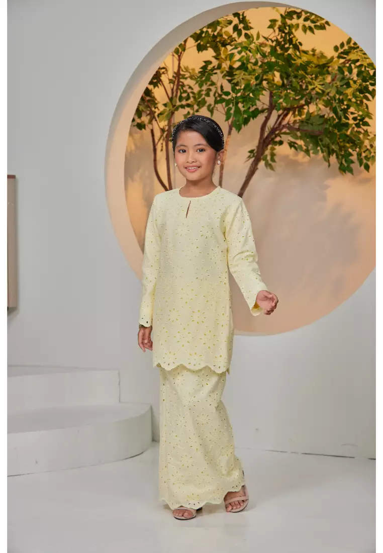 Kurung Moden Sulaman Kasih Evelyn For Kids