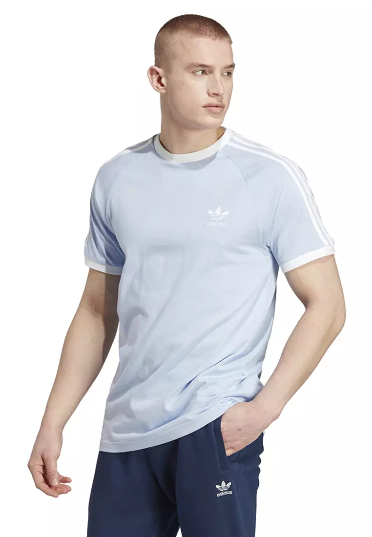 Adidas original 3 stripe t cheap shirt