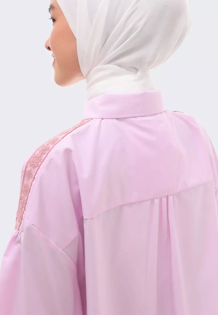 Ria Miranda Cloud Pink Hyde Top