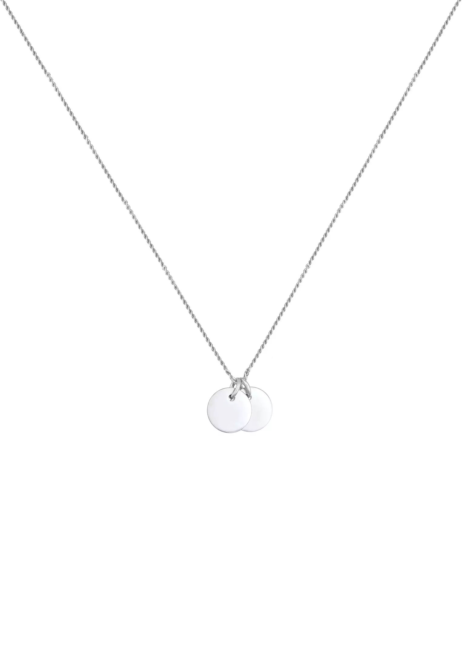 Necklace Plate Pendant Geo Basic Trend