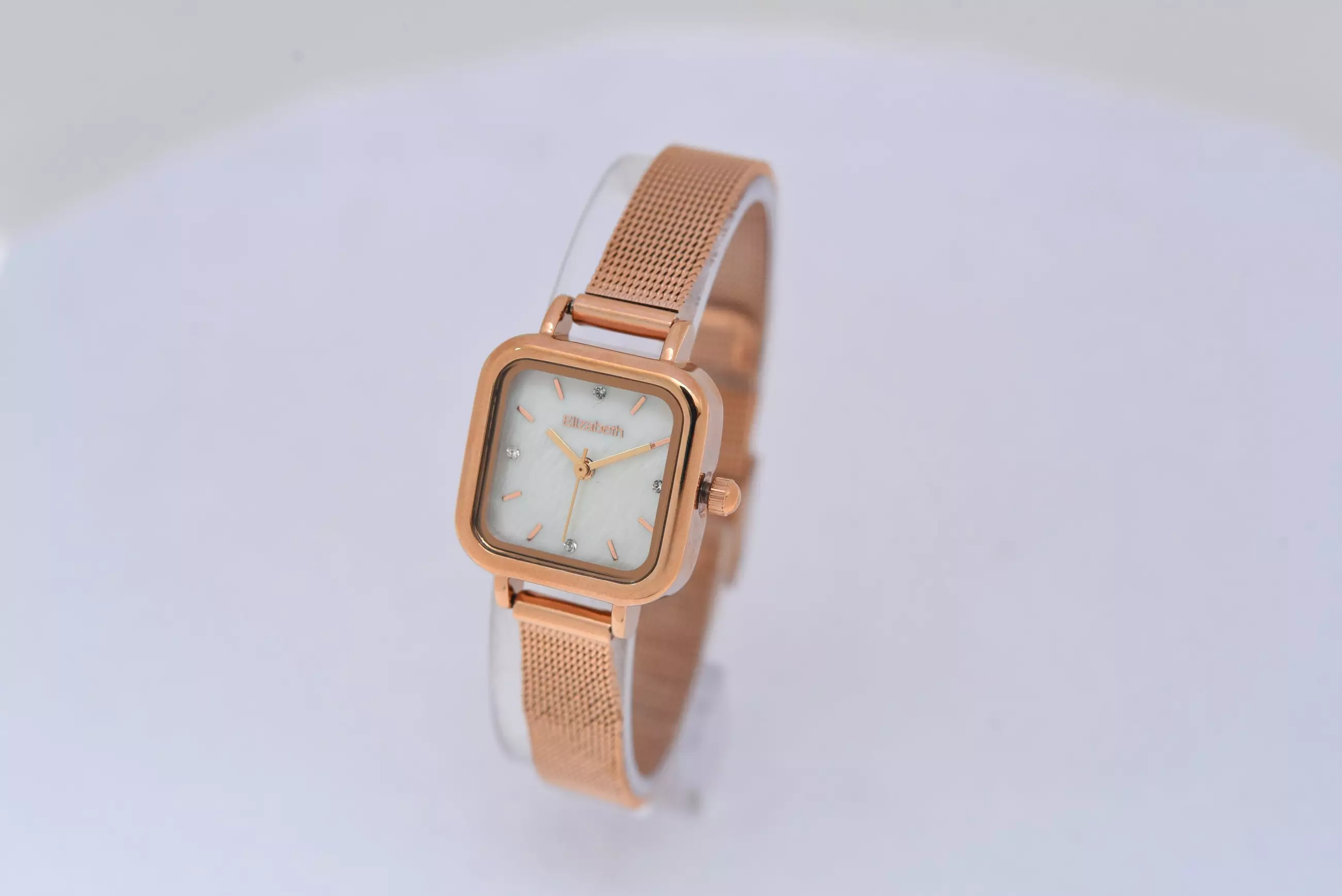 Jam Tangan Wanita - Elizabeth | Mesh Strap 2203-0674 | Rose Gold