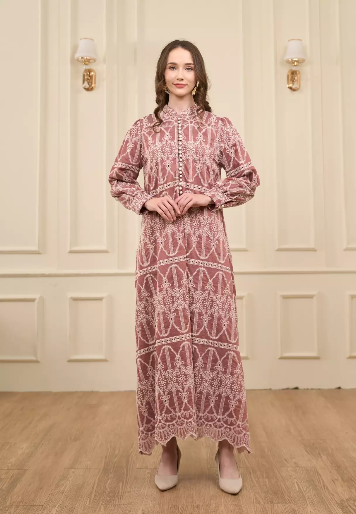Saffiya Dress - Woodrose