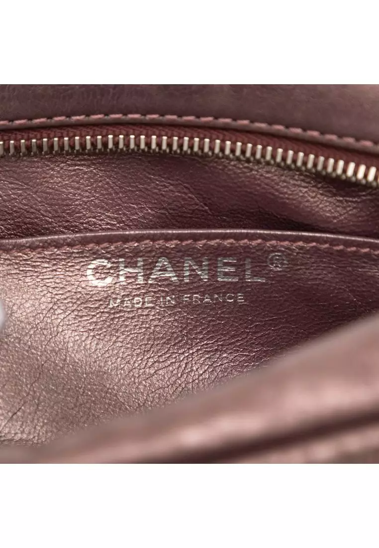 Pre-Loved Chanel Small Metallic Quilted Aged Calfskin Reissue Camera Bag