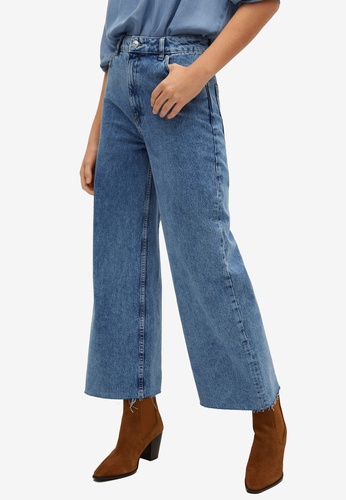 Buy Mango High Waist Culotte Jeans Online Zalora Singapore