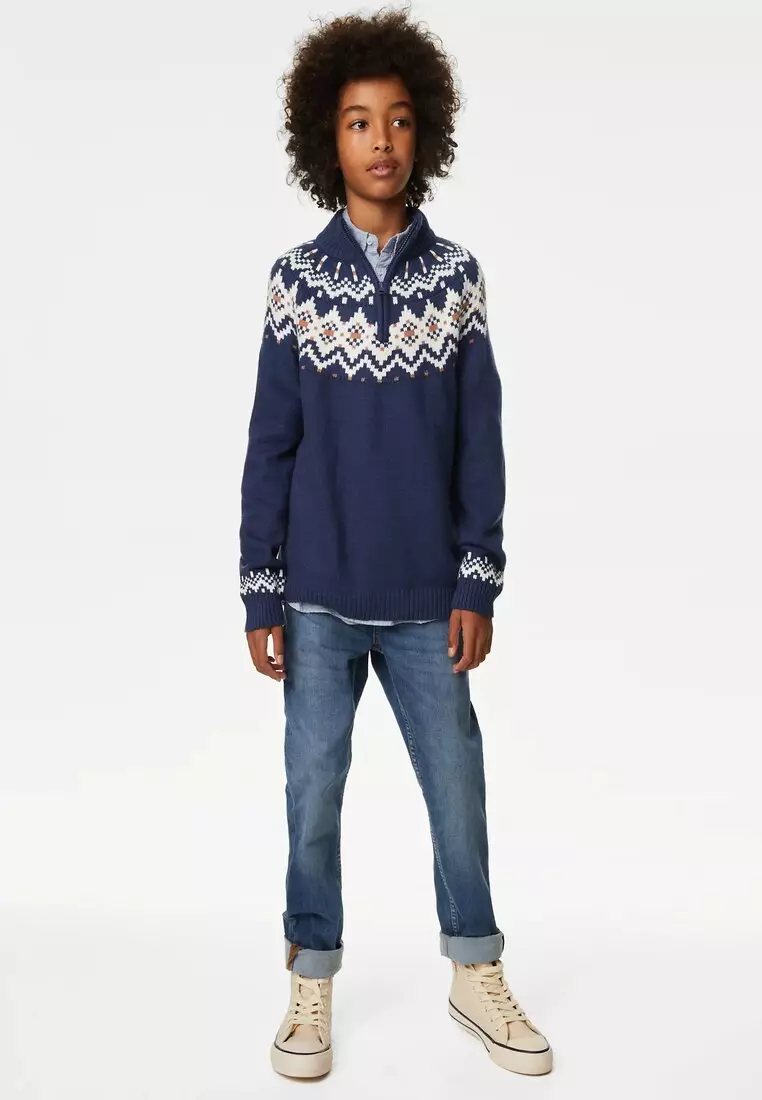 Fair isle jumper marks and spencer hotsell