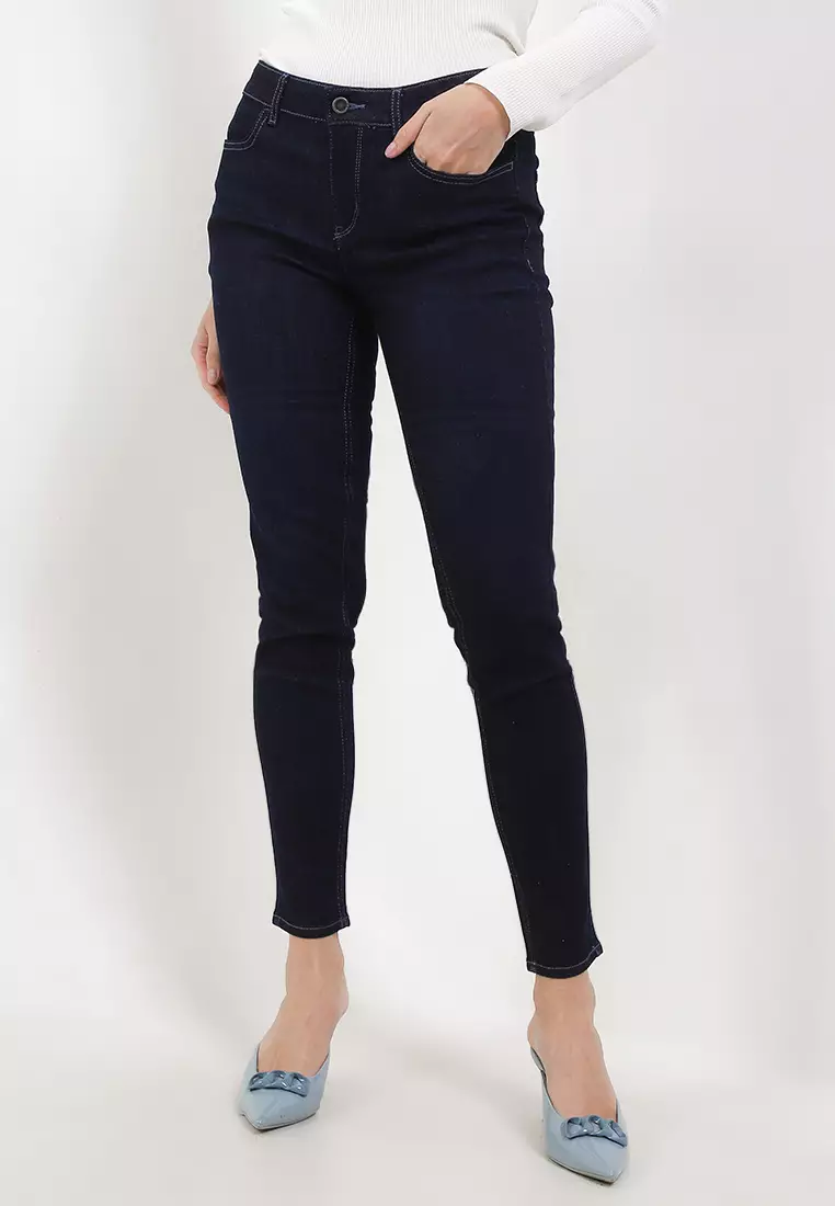 Women's Mid Rise Jeans (Super Stretch)
