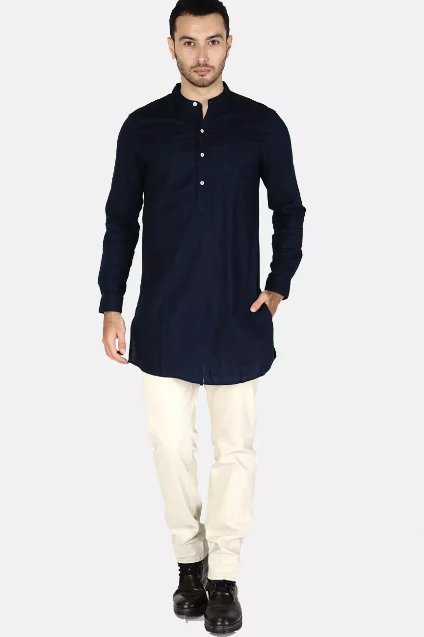 Kemeja Pria Walter Navy