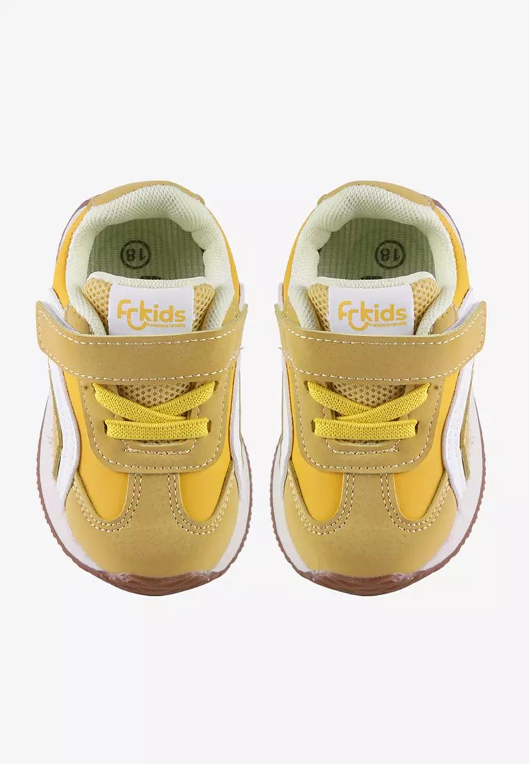 Sepatu Sneakers Anak sporty Prewalker Pink Kuning A.Edgar